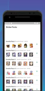 Genshin Impact Chibi WASticker screenshot 1