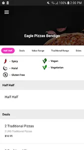 Eagle Pizzas screenshot 2