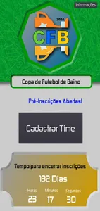 Copa de Futebol de Bairro -CFB screenshot 0