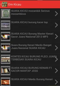 Video Kicau Master Burung screenshot 1