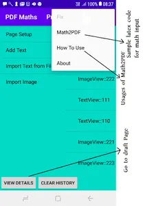 PDF Maths | TEXT LATEX & IMAGE screenshot 1