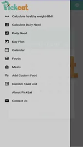 PickEat Healthy Diet Assistant screenshot 0