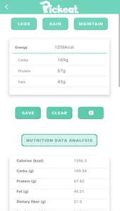 PickEat Healthy Diet Assistant screenshot 1