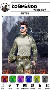 Commando Photo Suit screenshot 4