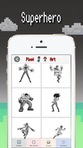 Superhero color by number: Pix screenshot 1