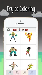 Superhero color by number: Pix screenshot 2