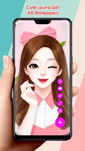 Cute Laurra Girl HD Wallpapers screenshot 0