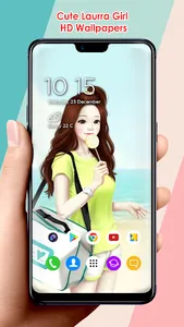 Cute Laurra Girl HD Wallpapers screenshot 4