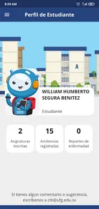 Asistencia a Clases UFG screenshot 2