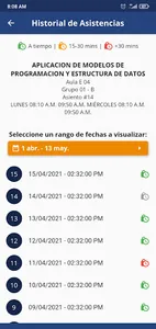 Asistencia a Clases UFG screenshot 4
