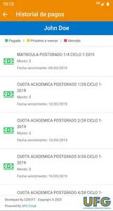 Postgrados UFG screenshot 4