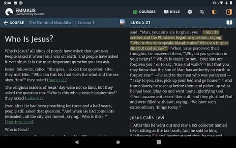 Emmaus Bible Courses screenshot 12