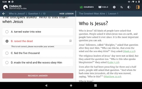 Emmaus Bible Courses screenshot 13