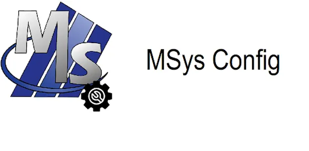 MSys Config screenshot 0