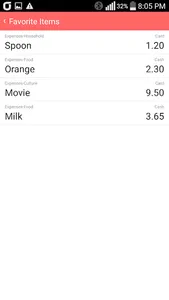 Amolang - account book screenshot 3
