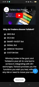 TafaBot | Crypto Trading Bot screenshot 1