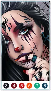 Tattoo Color by Number Game screenshot 0