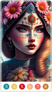 Tattoo Color by Number Game screenshot 7