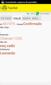 Taxisat para Conductor screenshot 2