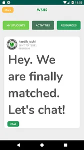 WSHS Mentor App screenshot 2