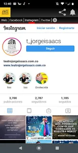 Teatro jorge Isaacs screenshot 1