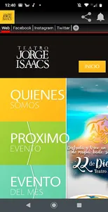 Teatro jorge Isaacs screenshot 3
