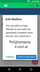 TempMail screenshot 1