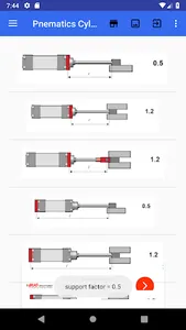 Pneumatic Cylinder Calculator screenshot 7