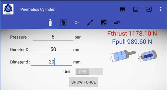 Pneumatic Cylinder Calculator screenshot 8