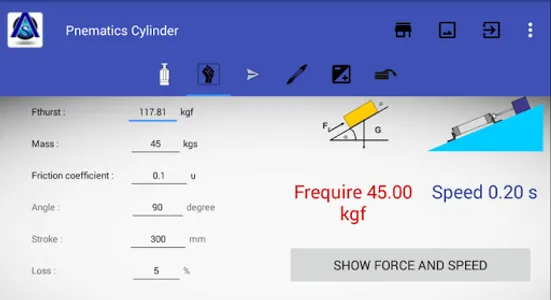 Pneumatic Cylinder Calculator screenshot 9