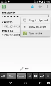 Keepass2 USB Keyboard Plugin screenshot 2