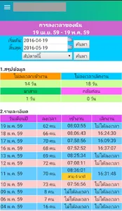 ตรวจสอบเวลาปฏิบัติงาน screenshot 15