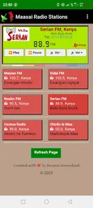 Maasai Radio App screenshot 1