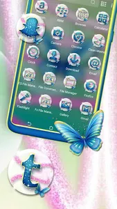 Butterfly Glitter Theme screenshot 1