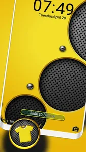 Yellow Speakers Launcher Theme screenshot 2