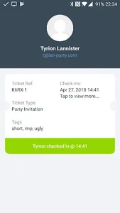 Tito Check-in screenshot 2