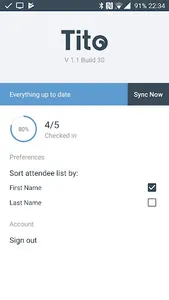 Tito Check-in screenshot 3