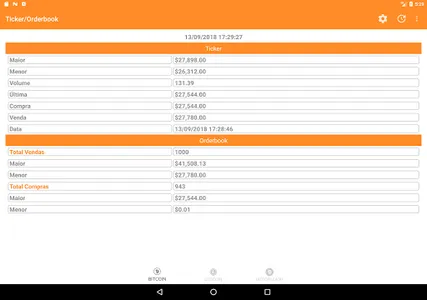 Ticker e Orderbook (Mercado Bi screenshot 5