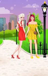 Lovely sisters dress up game screenshot 4