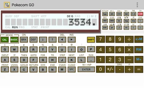 PokecomGO - SHARP PC Emulator screenshot 1