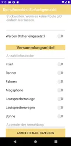 Demo anmelden einfach gemacht screenshot 4