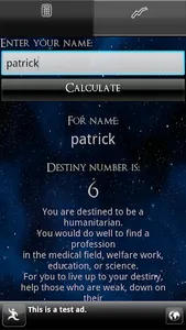 Destiny number calculator screenshot 0