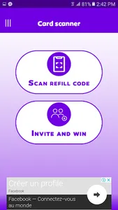 Refill Card Scanner - Balance  screenshot 1