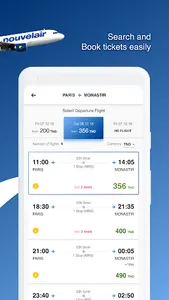 Nouvelair screenshot 1