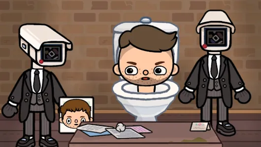 Toca Boca Skibidi HD Wallpaper screenshot 1