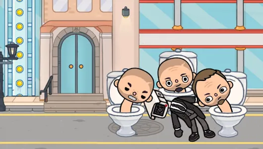 Toca Boca Skibidi HD Wallpaper screenshot 2