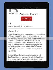 TV Argentina en Vivo HD screenshot 16