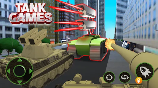 Tank Games: Merge Warzone Army screenshot 8