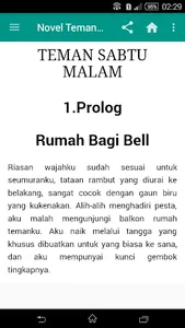 Novel Teman Sabtu Malam screenshot 2