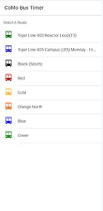 CoMo Bus Timer screenshot 0